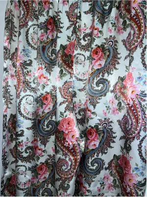 Victoria's Secret Floral Paisley Pajama Pants Size M White Pink thumbnail 2