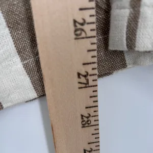 Women's Striped Cotton Paperbag Waist Blend Pants Medium Neutral Minimalist‎ thumbnail 8
