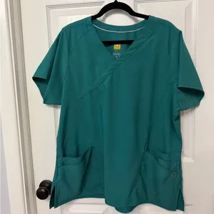 FIGS WINK scrub set green‎ straight leg pocket top XL women’s thumbnail 7