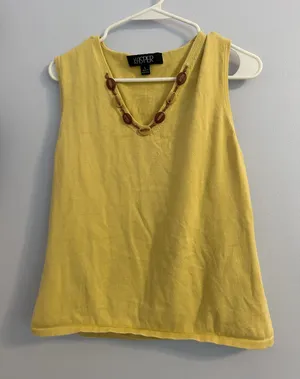 Vintage Top Yellow Size L thumbnail 1