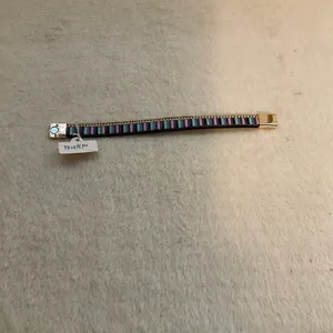 Colorful leather and Metal Bracelet thumbnail 2