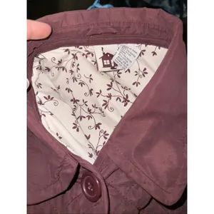 Women's Sz M Medium Quilted‎ Burgundy Jacket Homegrown Fisherman's Button thumbnail 9