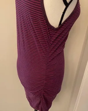 Caslon|| Deep purple/magenta long tank thumbnail 2