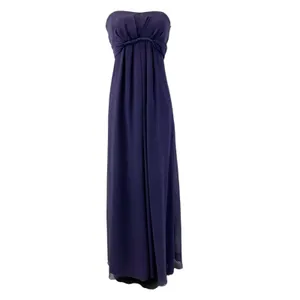 Vineyard‎ Collection Women 4 Bridesmaid Dress Strapless Purple Twist Chiffon thumbnail 4