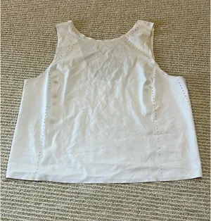 Athleta Low-Back Tank White S thumbnail 2