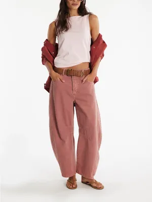 Free People Soft Blush Boatneck Tank Top thumbnail 2