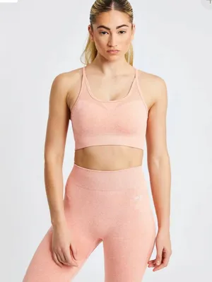 AYBL Motion Seamless Sports Bra Orange thumbnail 4