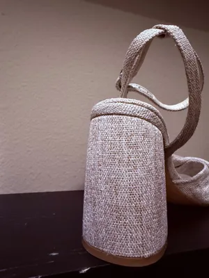 Steve Madden Mandy Natural Linen Heels thumbnail 10