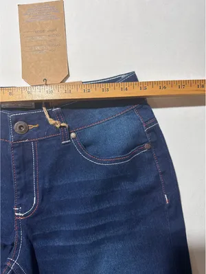 Jean's Denim Women's Size 8 Classic Dark Blue Straight Jeans - Comfy & Stylish! thumbnail 5