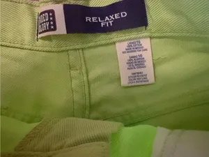 Faded Glory Neon Green Women's Bermuda Shorts thumbnail 3