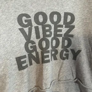 Aerie Gray Cotton Short Sleeve Good Vibes Energy Cropped Top Women Sz M thumbnail 5
