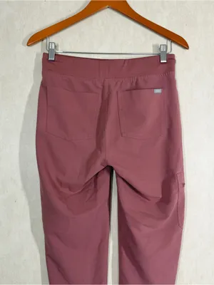 Figs Women’s Zamora Jogger Scrub Pants Pull On in Mauve Pink XSP thumbnail 5