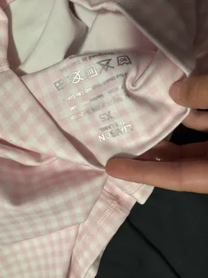 Liaison gingham biker shorts Pink Size XS thumbnail 3