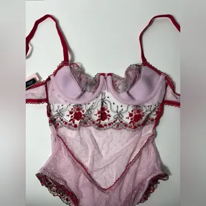 Victoria's Secret Very Sexy Push Up Rosebud Wicked Lingerie Teddy One Piece thumbnail 6