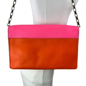 Kate Spade Lincoln Square Garret Leather Colorblock Chain Shoulder Handbag OS thumbnail 4