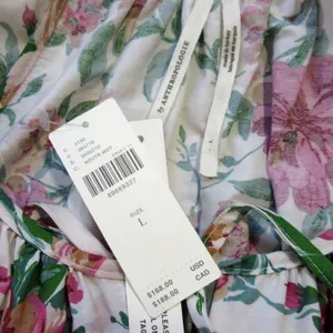 NWT by Anthropologie Somerset Maxi in Rose Floral Puff-Sleeve Edition Dress L thumbnail 7