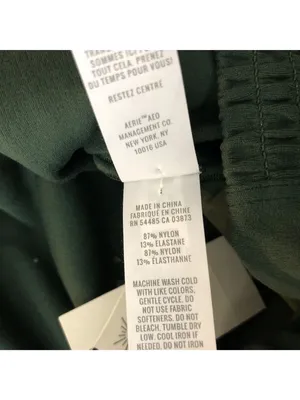 Offline By Aerie Real Me Shortie Green High-Rise Womens Shorts Size L thumbnail 5