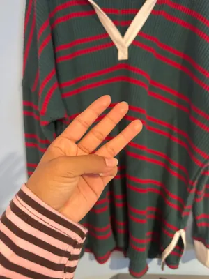 We The Free Stripe Waffle Knit Top thumbnail 4