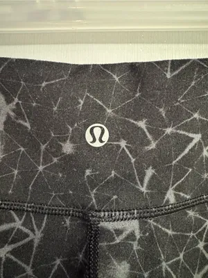 lululemon athletica Black and Gray Galaxy Cropped Leggings Size 4 thumbnail 4