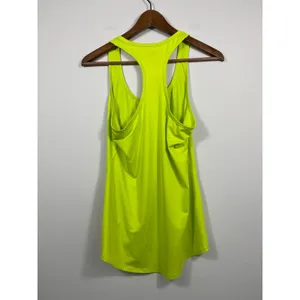 Athleta Neon Yellow Racerback Tank Top Size S Athletic Workout thumbnail 2