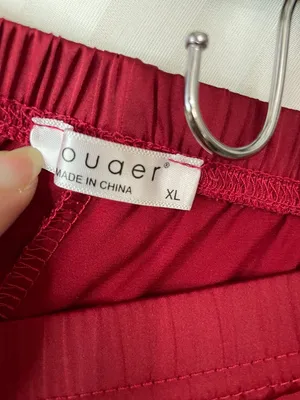 Ekouaer Women's Satin Pajama Sleep Shorts Red Black Lace Trim XL Lounge Sleepwea thumbnail 5