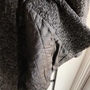 Charcoal Grey Textured Oversized Coat Gray thumbnail 7