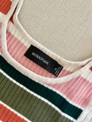 Princess Polly Stripe Crop Tank Top by MINKPINK thumbnail 3