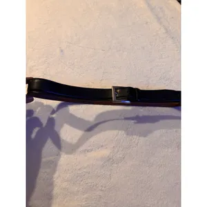 IZOD Black & Brown SILVER BUCKLE BELT Women's Size 36 thumbnail 2