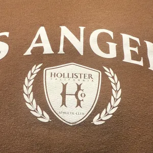 Hollister Los Angeles Brown Graphic Sweatshirt Crewneck Pullover Top - S thumbnail 2
