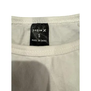 Shein X Yeehaw Crop Top S White Red Cowboy Hat Graphic Western Tank Tee thumbnail 5
