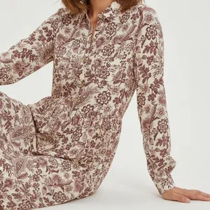 SÉZANE Leana Mini Dress, Ghalia Ecru Print, FR42/US10 thumbnail 2