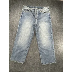 Gap Low Rise 90s Loose Lace Up Jeans Womens 30 Light Wash Wide Leg Y2K thumbnail 2
