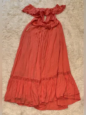 New FREE PEOPLE Moonlight Ocean Maxi in Burnt Coral Size L thumbnail 12