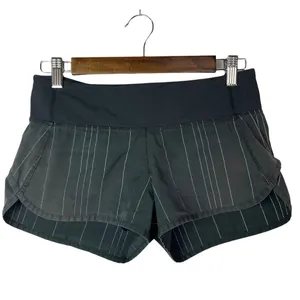 Lululemon Run Speed Short‎ Black Reflective 4 thumbnail 3