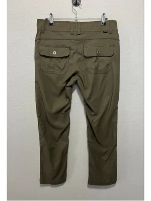 prAna Olive Green Straight Fit Stretchy Outdoors Hiking Utility Pants thumbnail 4