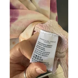 American Eagle Womens Tie Dye Spiral Sweatshirt Purple Orange Oversized Small‎ thumbnail 6