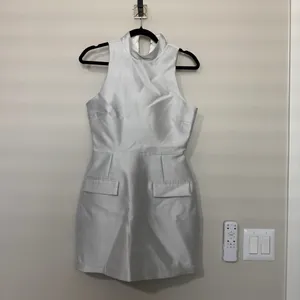Amanda Uprichard Everhart Satin Twill Mini Dress S thumbnail 2