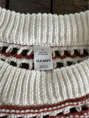 Old Navy Women's Striped Knit Sweater - Size S thumbnail 3