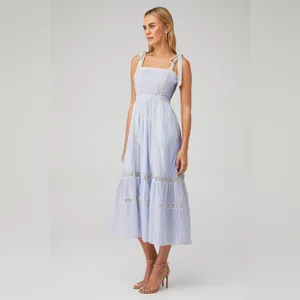 LoveShackFancy Ayala Tiered‎ Midi Dress 6 thumbnail 3