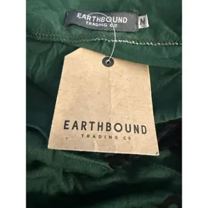 Earthbound Green Mandala shirtTop Keyhole Long Sleeve Boho M whimsigoth festival thumbnail 7