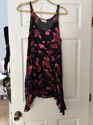 Free People - Floral Print Trapeze Slip Dress thumbnail 2