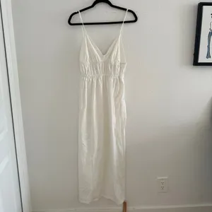 Reformation Aleyza Knit Midi Dress White Size Medium NWT thumbnail 2