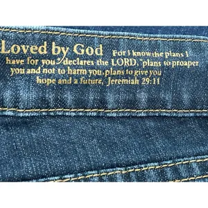 Not of This World Jesus Jeans Size 30 Low Rise Bootcut Baggy 90s Western thumbnail 6