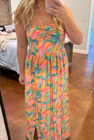 Pink Lily Dress thumbnail 1