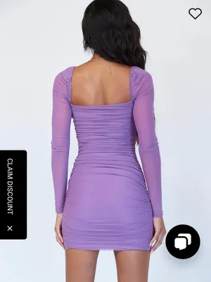 Princess Polly Charvi Long Sleeve Mini Dress thumbnail 4