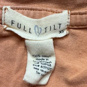 Full Tilt Womens American Tour Graphic Muscle Tank Top‎ Orange XS thumbnail 5