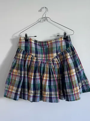 Maeve Anthropologie Plaid Mini Skirt Size M Preppy Y2K Cottagecore thumbnail 4