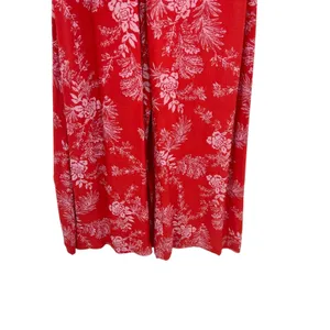 Free People Be The One Jumpsuit Floral‎ Print Button Wide Leg Red Size 4 thumbnail 7
