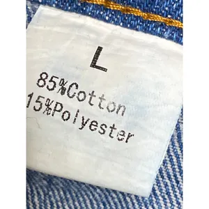 Women's Blue High Waisted Floral Embroidered Welt Pocket Barrel Denim Jeans Sz L thumbnail 3