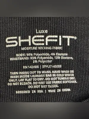 SHEFIT Seamless scrunch butt shorts size Luxe 12/14 black thumbnail 8